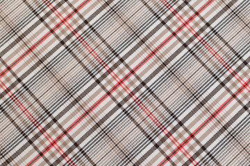 Fabric plaid texture. Cloth background
