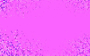 Light Purple, Pink vector Glitter abstract illustration with blurred drops of rain.