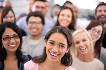 I have the best work colleagues. Cropped shot of a group of smiling businesspeople.