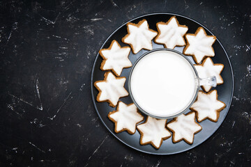 Cookies and milk left out for Santa