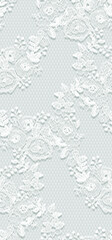 Seamless Vector White Lace Pattern