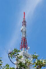 Transmitter tower for radiocommunication and telecommunication, biggest in Croatia, located in...