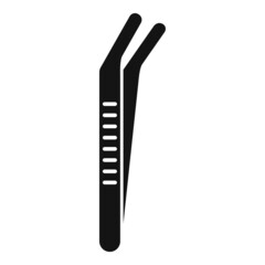 Mobile tweezers icon simple vector. Phone repair