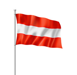 Austrian flag isolated on white