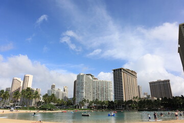 Waikiki Beach at Corona Pandemic 