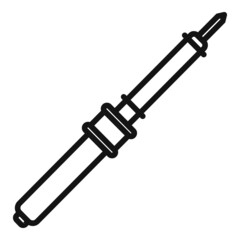 Soldering iron icon outline vector. Mobile phone