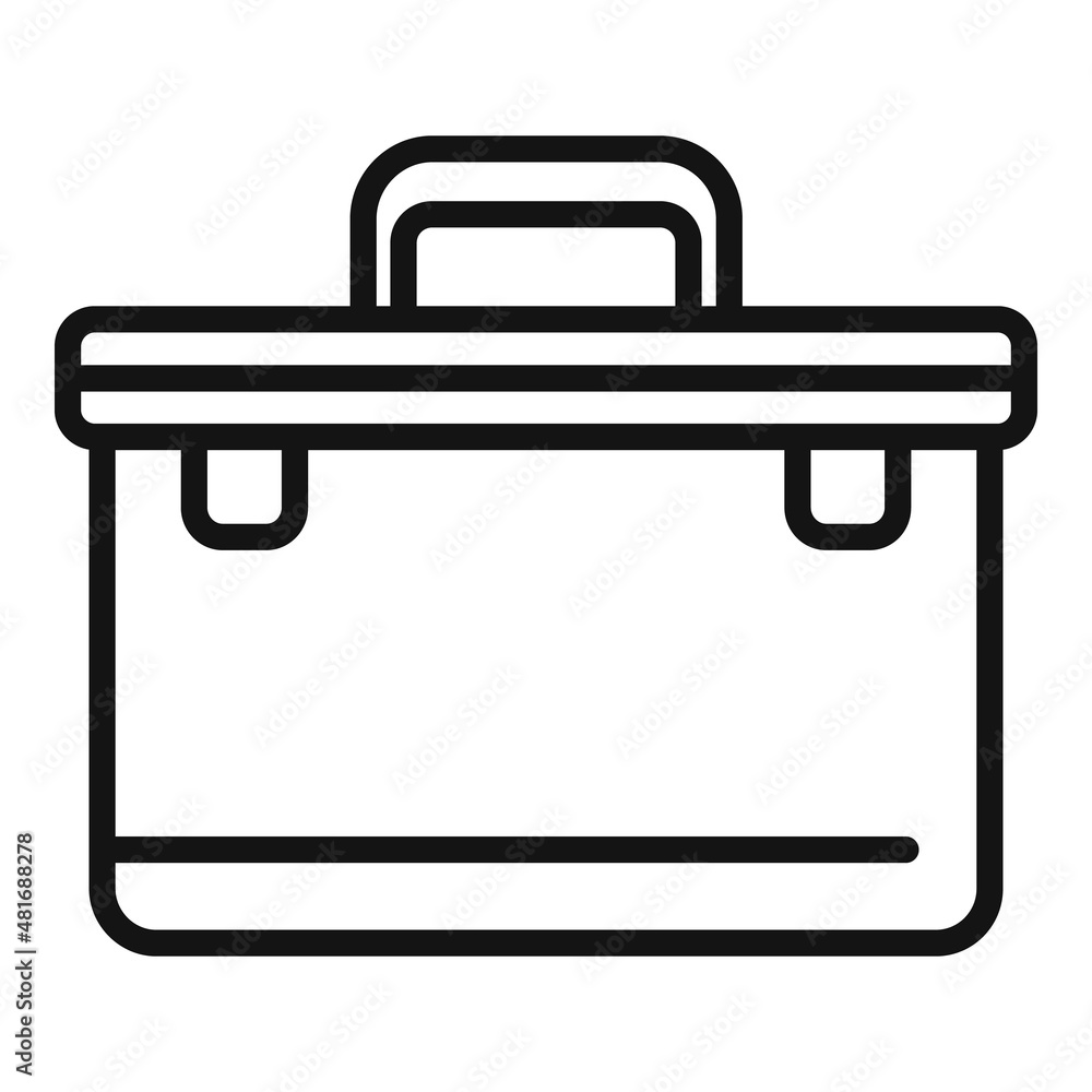 Poster tool box icon outline vector. phone mobile