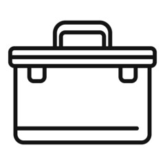 Tool box icon outline vector. Phone mobile