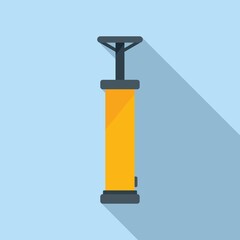 Air pump icon flat vector. Valve compressor