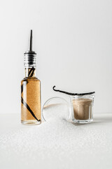 Vanilla syrup with sugar homemade coffee add