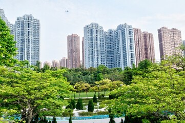 Urban Landscape with a Park