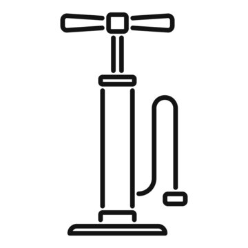 Classic air pump icon outline vector. Air pump