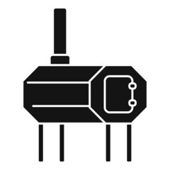 Smokehouse food icon simple vector. Bbq grill