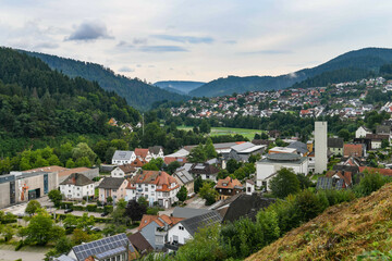 Landscape about Schiltach,  a small city between the mountains in the Black Forest Germany