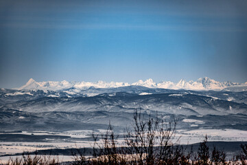 sunrise in the mountains