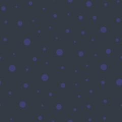 Seamless pattern with blue-purple circles on a dark gray background