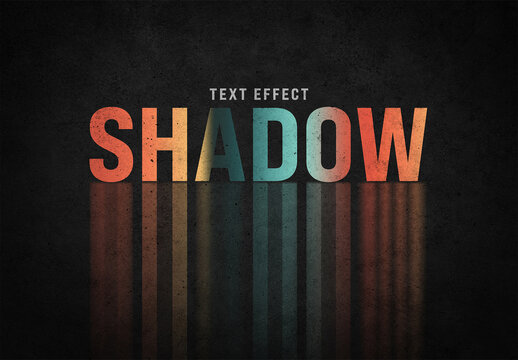 Long Chalk Shadow Text Effect Mockup