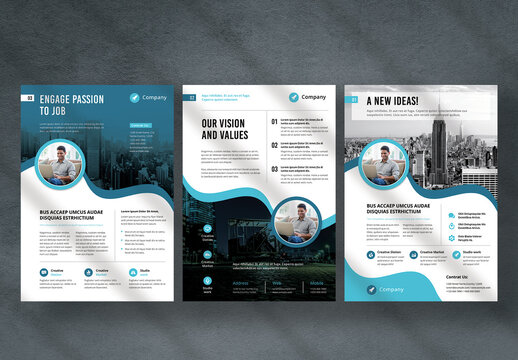 Corporate Blue Flyer Layout