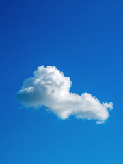 White cloud in the blue sky