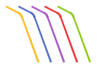Colour straw for drink juice, water beverage.