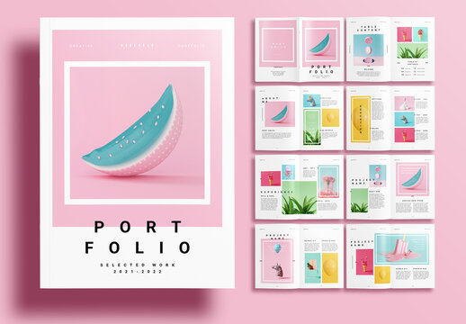 Pink Portfolio Layout