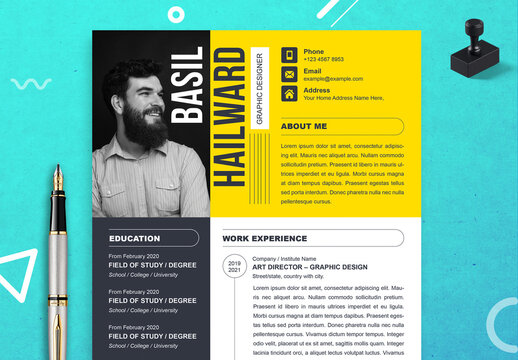 Minimal Resume and Cover Letter and Reference Page Set