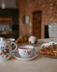 tea cup with the bakery