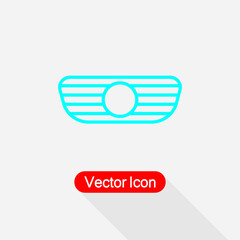 Car Grille Or Radiator Grille Icon Vector Illustration Eps10