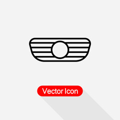 Car Grille Or Radiator Grille Icon Vector Illustration Eps10