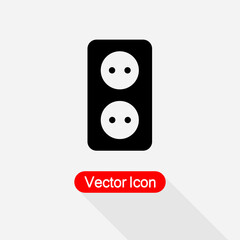 Wall Socket Icon, Socket Icon,Wall Plug Electricity Icon Vector Illustration Eps10