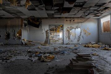 La vieille usine désafectée. 