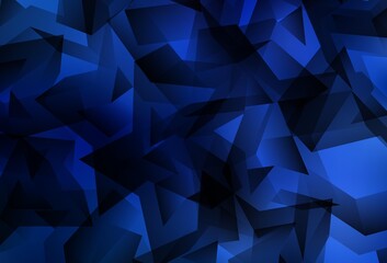 Light BLUE vector abstract mosaic backdrop.