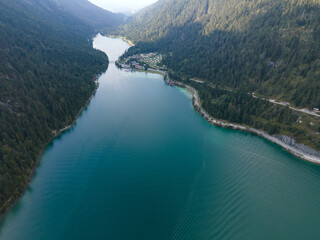 Fototapeta na wymiar Plansee - mountain lake in the Austrian Alps in summer