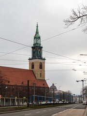 View of St. Mary's Church in Berlin.