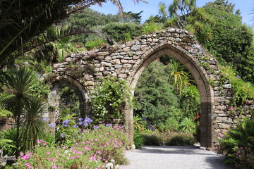 stone arch in the garden