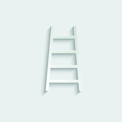 ladder -  black vector icon