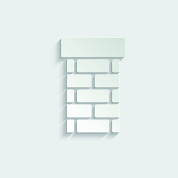 chimney icon vector brick chimney 