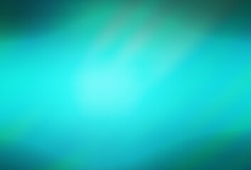 Light Green vector blurred shine abstract template.