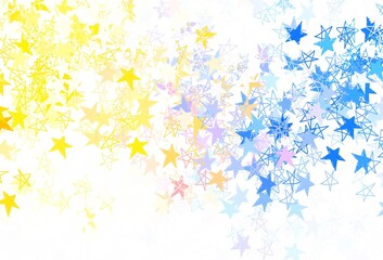 Light Brown vector template with sky stars.