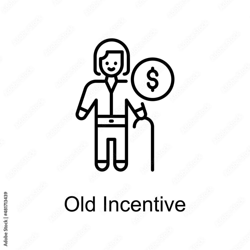 Aufkleber Old Incentive Vector Outline icons for your digital or print projects.