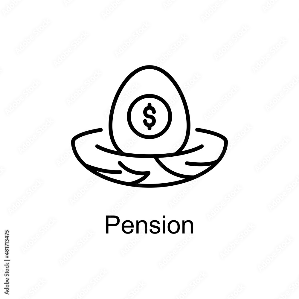 Poster pension vector outline icons for your digital or print projects.