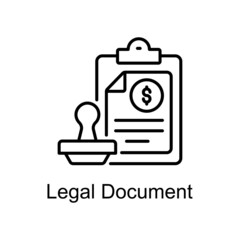 Legal Document Vector Outline icons for your digital or print projects.