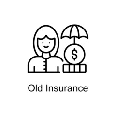 Old Insurance Vector Outline icons for your digital or print projects.