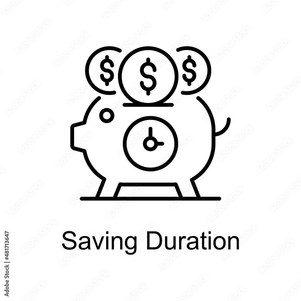 Poster saving duration vector outline icons for your digital or print projects.