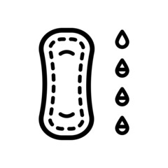 Feminine Hygienic Sanitary Napkin vector