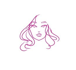 woman silhouette withhair