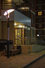 lamp near the entrance