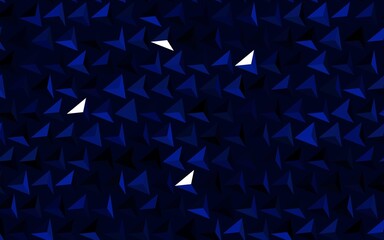 Obraz premium Dark BLUE vector layout with lines, triangles.