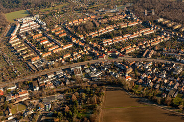 Karlsruhe aus der Luft, Rüppurr