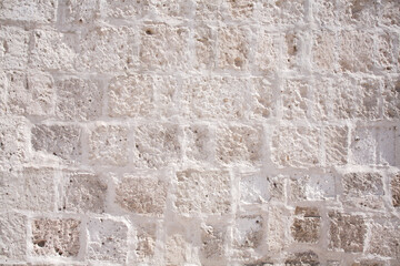 Detail of wall buid with Sillar Stone